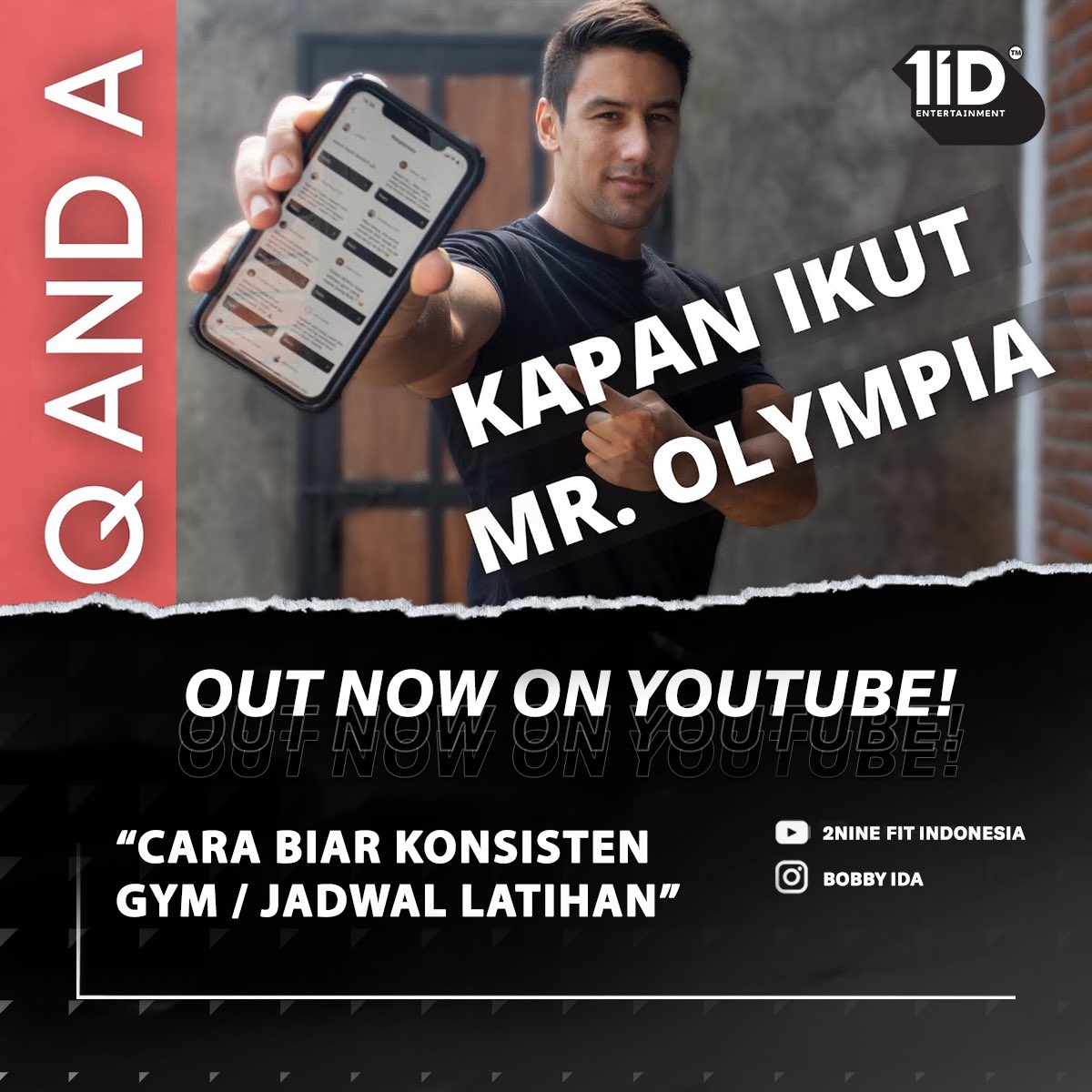 1IDEnt's tweet photo. Check out new videos from @BobbyIda_ to get your body goals by following his tips & tricks. He shared us how to get a good exercise on 2 Nine Fit Indonesia Youtube Channel >> https://t.co/e8ifmM4vTW
#Bobbyida #1IDEntertainment https://t.co/LzLrAKleve