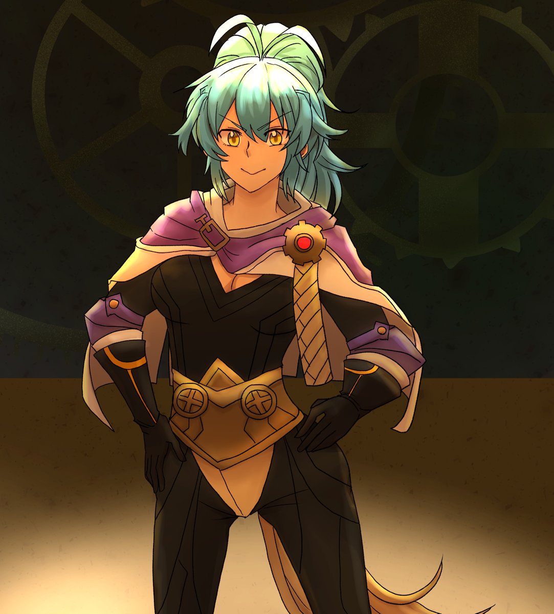 tenkuu09's tweet image. レギンちゃん謎ダンス踊ってください
DOYA　GAO　KA　WA　I　I
りぴーとあふたーみー
ドヤ　顔　か　わ　い　い

 #Reginn
#FEHeroes