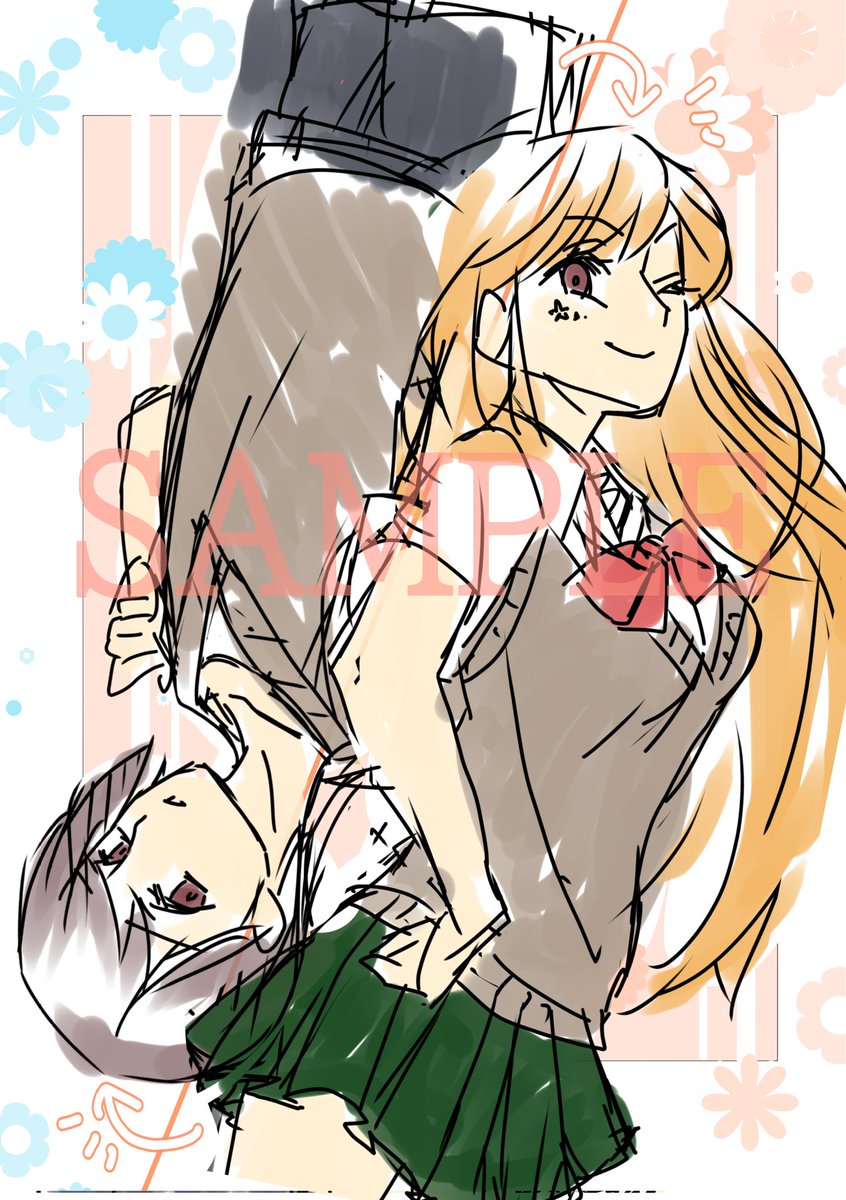 「#Skeb #Commission skebリクエスト15【ラフ】 ビフォーアフ」|Kimioriのイラスト