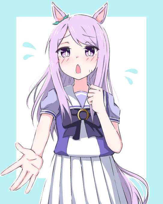 寝坊したトレーナーを迎えに来たマックイーン
#ウマ娘 