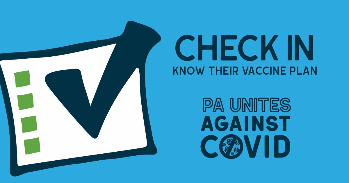 yvcreading's tweet photo. Pennsylvanians can now get the COVID vaccine. Please reach out to your relatives or neighbors. Ask about their vaccination plan and if they need help. Remind them that vaccines are giving us a path back to our lives. https://t.co/fOH4RfvPuM #PAAgainstCOVID #WeHaveThePowerPA https://t.co/d2IGu6oUQv
