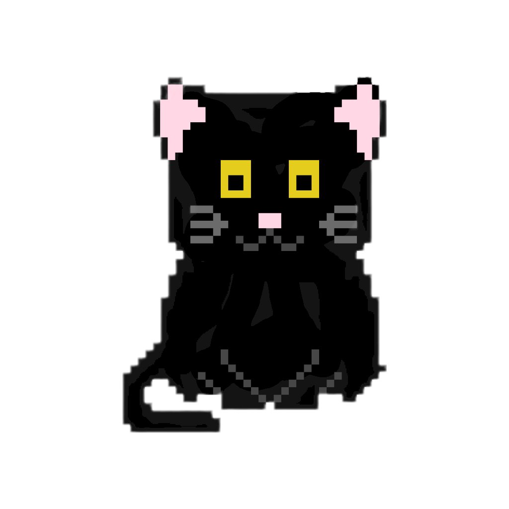Pixel_ArtDesign's tweet photo. #pixelart of a #blackcat https://t.co/iQTuYL8MI3