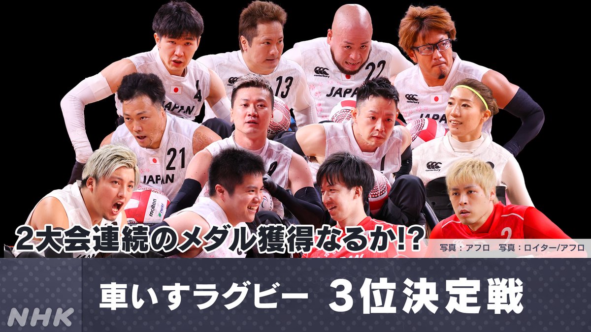 Nhkスポーツ On Twitter 放送予定 車いすラグビー 3位決定戦 日本 オーストラリア このあと午後2時 試合開始 日本代表メダル獲得なるか Nhk 総合でこれまでの振り返りや 試合前の様子を放送します Pcやスマホでも視聴いただけます Https T Co