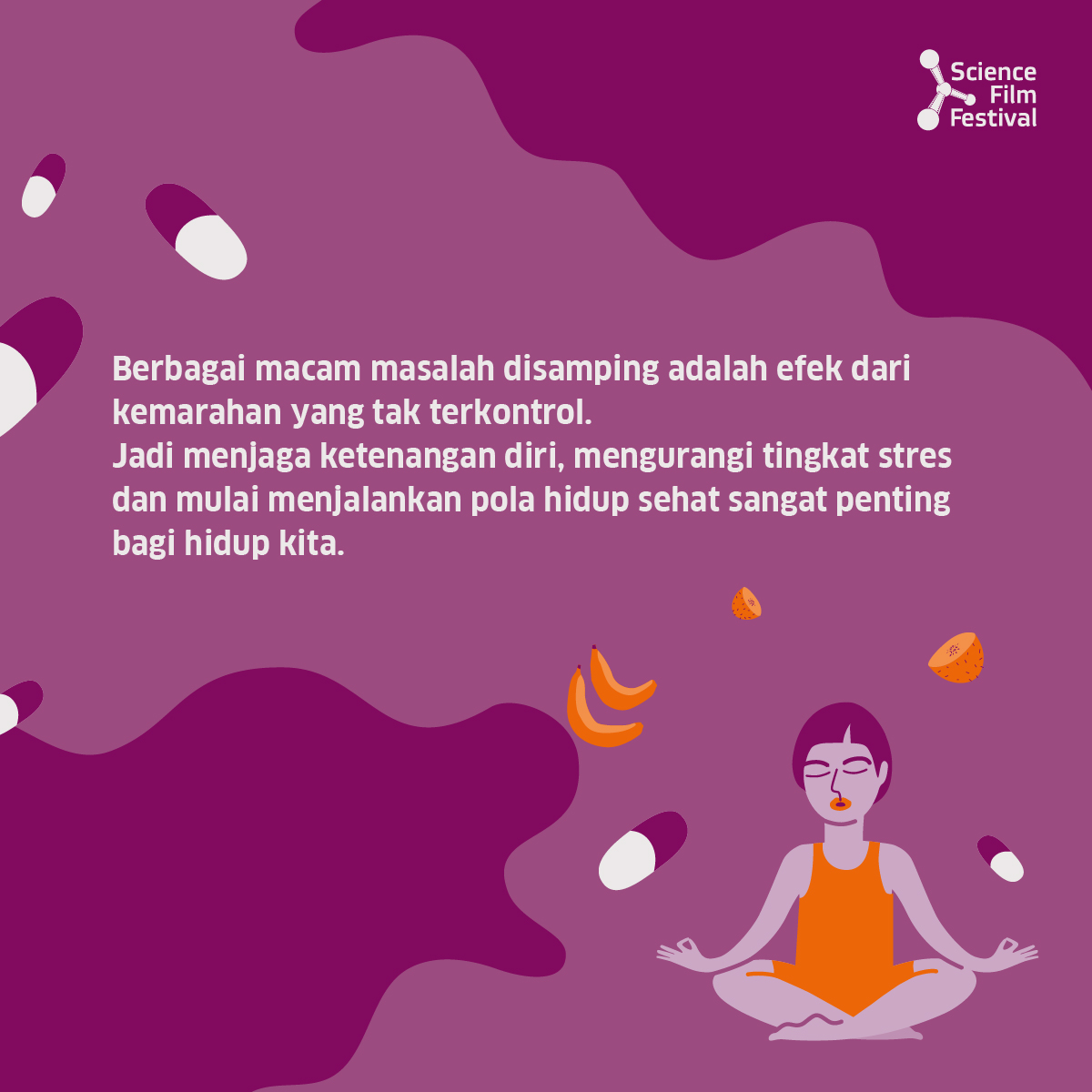 ScienceFilmFest's tweet photo. Selamat siang #SahabatSFF!
Tentu kita semua pernah merasakan yang namanya marah dan kesal. Tapi, selalu marah itu juga dapat menimbulkan masalah kesehatan. Yuk kita cari tahu!
#Science #ScienceFilmFest #ScienceFact https://t.co/w3ON92MSuz