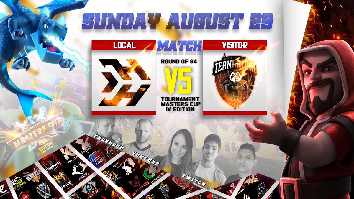 HECTOR GAMER (@hectorgamercr21) on Twitter photo Uff domingo 29 cargado 💥💥💥
TORNEO <a href="/MastersCup2021/">MASTERS CUP</a>
-@QW_coc vs La familia 10 30 am mexico💯
-ARGF VS <a href="/CamaleonGaming_/">Camaleón Gaming</a> 2pm mexico💫
-<a href="/TeamLatina1/">†㉫A๓ しA†ÏǸA🐾</a> vs <a href="/HHunters_coc/">HispanicHunters</a> 6pm mexico💥
-TRASMICION EN FACEBOOK 💥💪💯
facebook.com/HectorG2121/ Uff domingo 29 cargado 💥💥💥
TORNEO <a href="/MastersCup2021/">MASTERS CUP</a>
-@QW_coc vs La familia 10 30 am mexico💯
-ARGF VS <a href="/CamaleonGaming_/">Camaleón Gaming</a> 2pm mexico💫
-<a href="/TeamLatina1/">†㉫A๓ しA†ÏǸA🐾</a> vs <a href="/HHunters_coc/">HispanicHunters</a> 6pm mexico💥
-TRASMICION EN FACEBOOK 💥💪💯
facebook.com/HectorG2121/