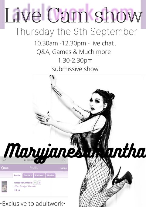 ** join me live for my FIRST ever live cam show on @AdultWorkcom **  Next Thursday (9/9/21)  10.30am<a href="/tag/newprofilepic"class="tags"><span>#newprofilepic</span></a>