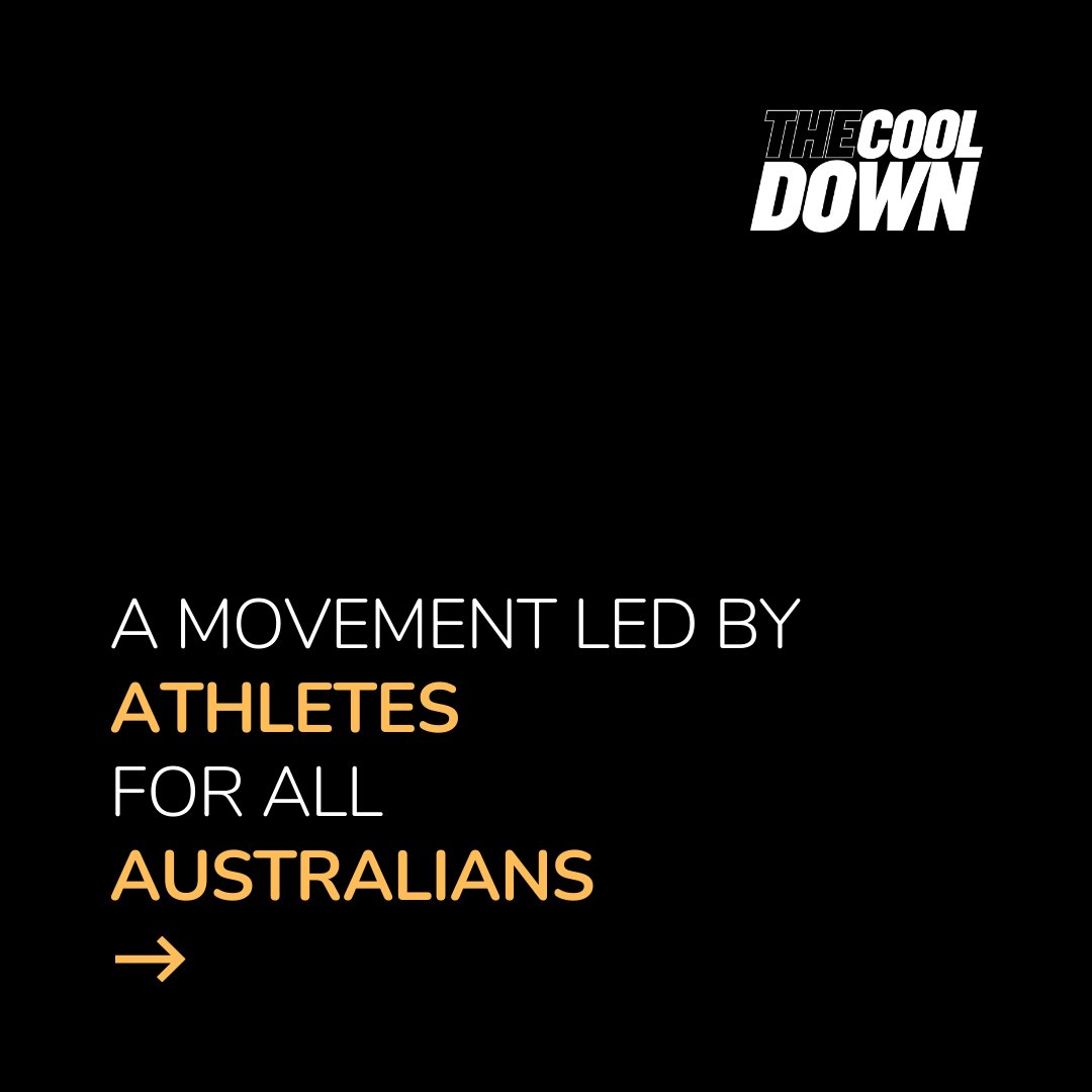 DavidPocock's tweet photo. #TheCoolDown is a  movement by athletes for all Australians. We are calling for bold climate action to safeguard the future of all Australians and the future of sport. Join us at https://t.co/Z0fk6PNYjG and sign alongside your favourite Australian athletes. https://t.co/6lmlXmXLYy