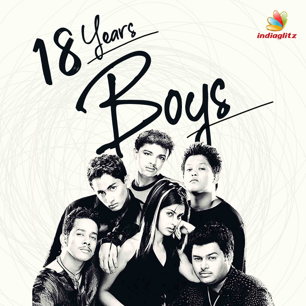 igtamil's tweet photo. Celebrating 18 Years of Boys 🤩💥
#18YearsofBoys #Boys #Shankar #Vivek #Siddharth #Bharath #Nakkul #Thaman #Manikantan #Geneli #ARRahman
@shankarshanmugh @arrahman @Actor_Siddharth @bharathhere @Nakkhul_Jaidev @MusicThaman @geneliad https://t.co/nhNNbB08x0