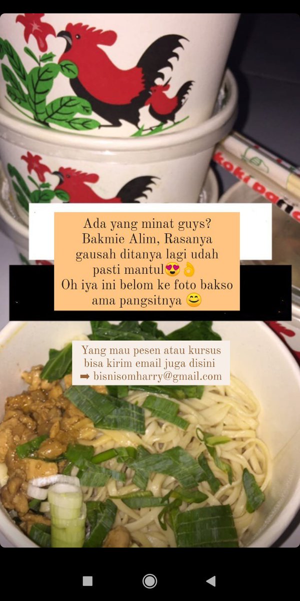 Mutia1409's tweet photo. Makan yuk!! 
Hai temen" jadi selama pademi ini papa aku jualan bakmienya mulai sepi, pesenan makannya mulai sedikit yg beli. Nah buat temen" yang lagi ada acara dan mau pesen makanan mending pesen aja disini
✨ Jangan lupa pesen BAKMIE ALIM 08122766996🤗 https://t.co/iLlCPChC8B