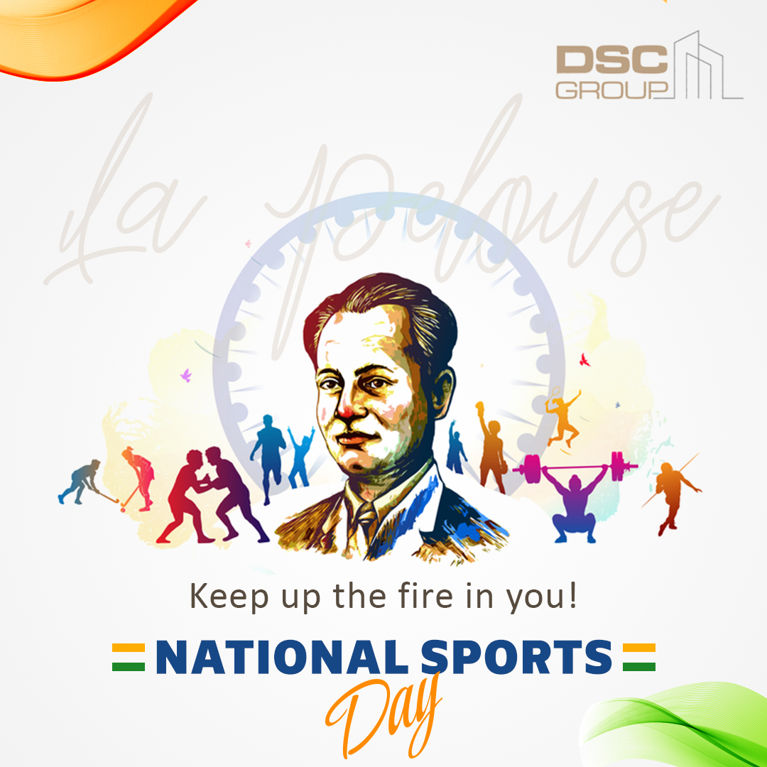 DSCGroup1's tweet photo. 𝓝𝓪𝓽𝓲𝓸𝓷𝓪𝓵 𝓢𝓹𝓸𝓻𝓽𝓼 𝓓𝓪𝔂
Commemorating the birth anniversary of hockey legend Major Dhyan Chand on National Sports Day 

#NationalSportsDay #LaPelouse #SportsDay #DSCGroup #NationalSportsDay2021 #MajorDhyanChand #DhyanChand https://t.co/X2N2ZsLpSq