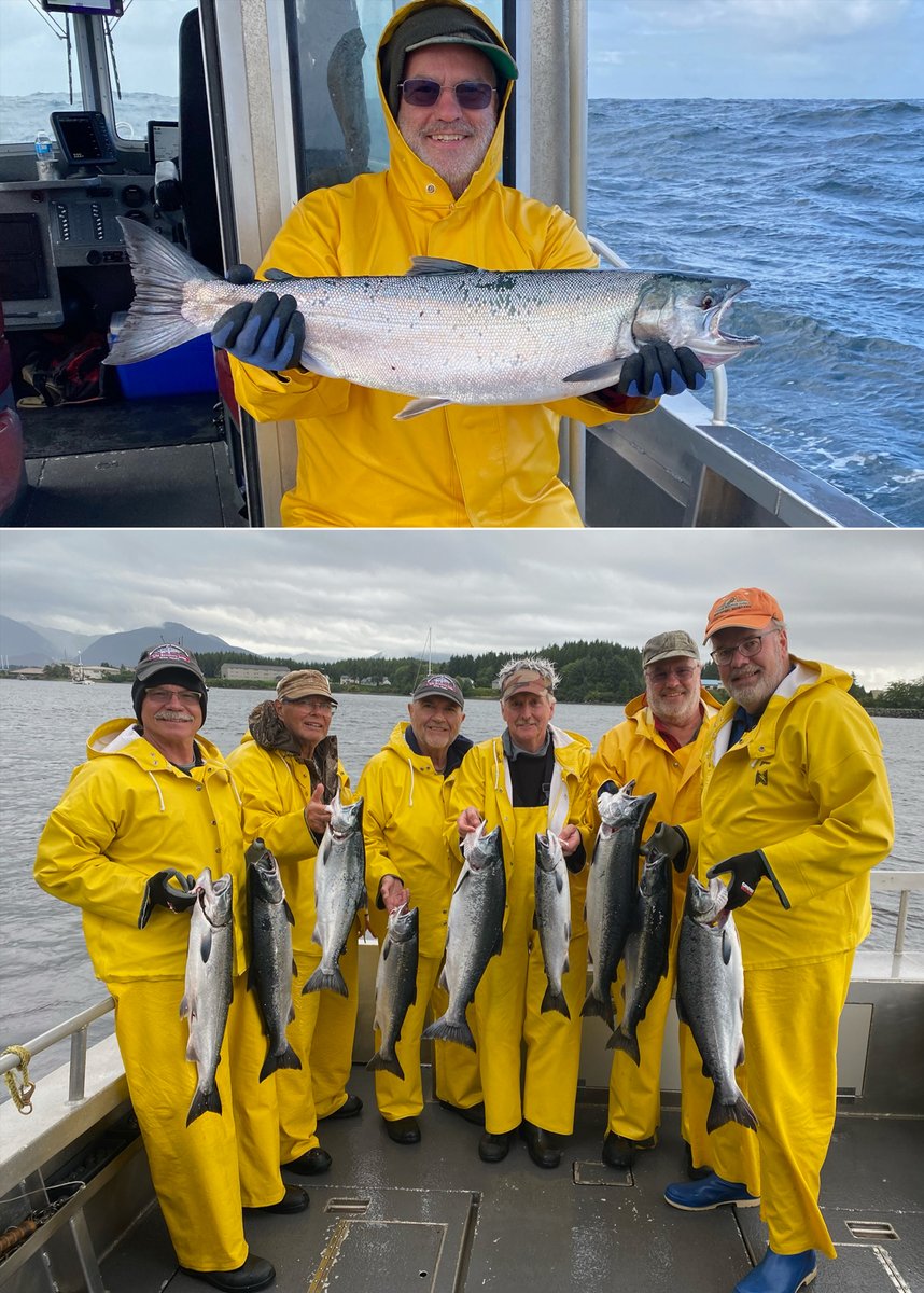8-28-21: Any day fishing beats any day working! #sitka #salmon #fish #fishing #alaska #silvers #silversalmon #cohos #saltwaterfishing #fishinginsitka #fishinginalaska #sitkafishing #alaskafishing #wildstrawberrylodge #alaskapremierchartes #familyfishing #visitsitka #ak