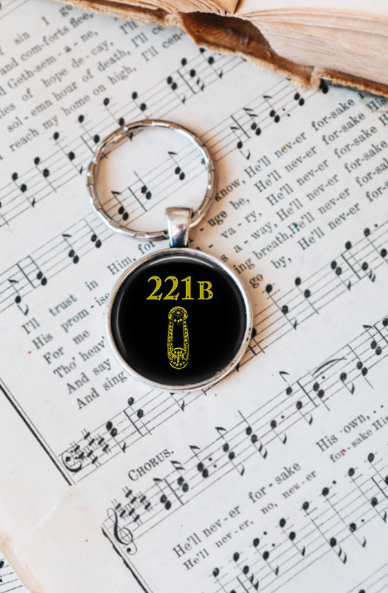 221b Baker Street Key Ring
1 inch Glass cabochon Key Ring featuring the legendary address of Sherlock Holmes in London's 221b Baker Street.
flightypiece.etsy.com
#221b
#221bbakerstreetgift
#sherlockholmesgift
#sherlockholmeskeyring
#conandoylegift
#literarygift
#sherlockian