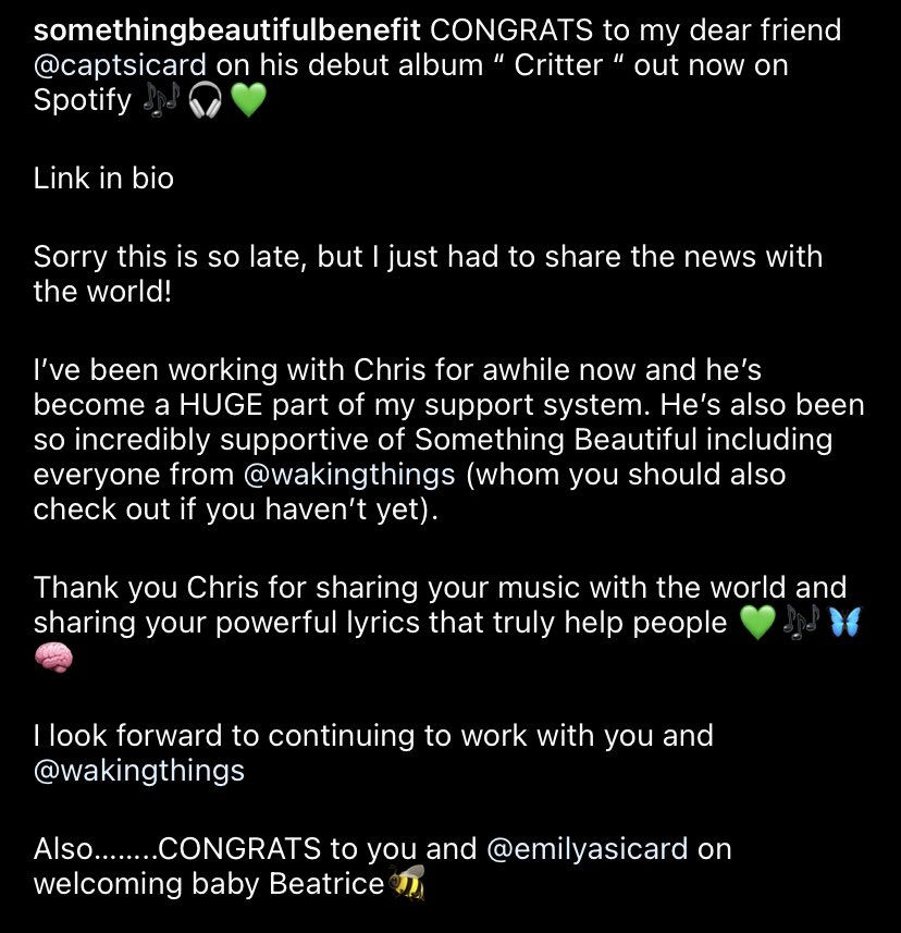 open.spotify.com/album/4885MEy6…

<a href="/WakingThings/">Waking Things</a> 

#musicandmentalhealth #MentalHealthAwareness #MentalHealthMatters #SupportLocalMusic