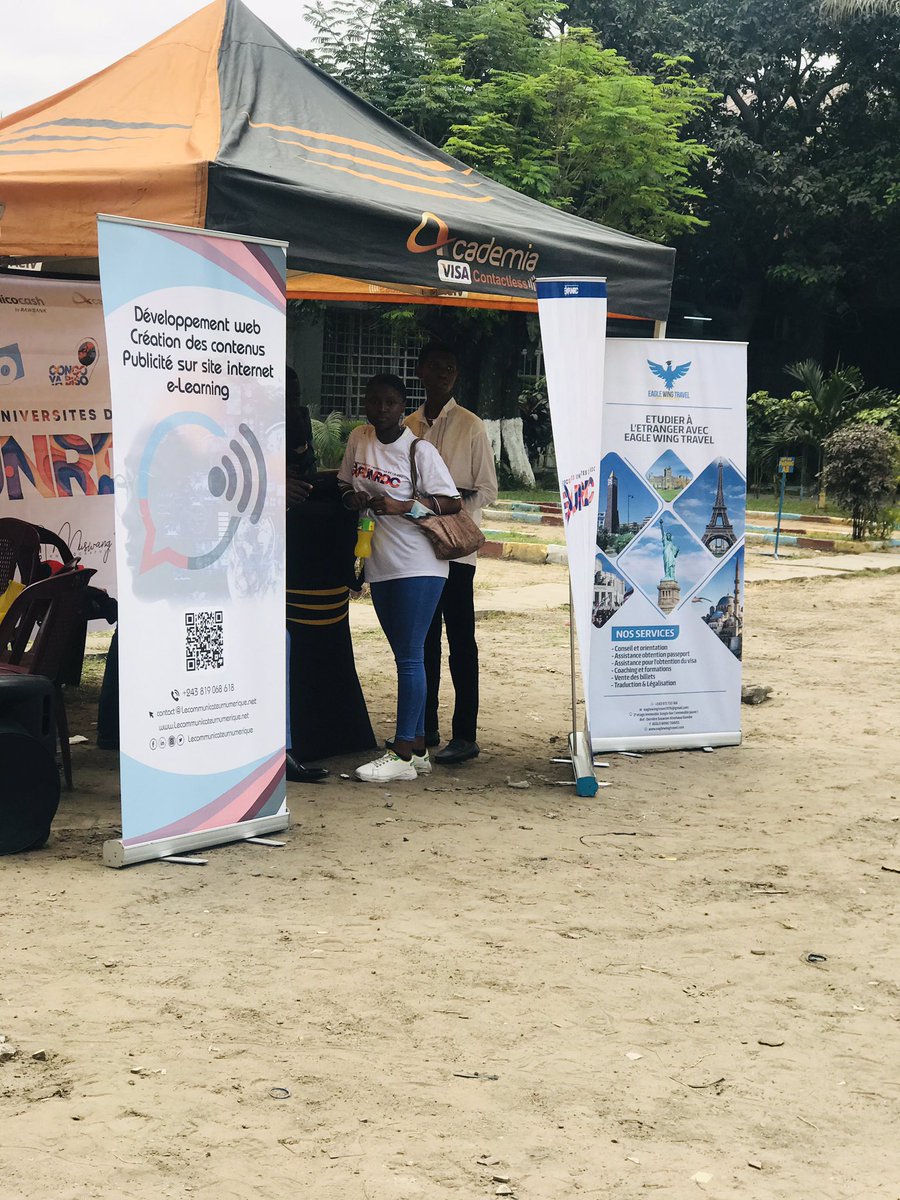 lenumerique_rdc's tweet photo. Retour sur images 📸 de la caravane de sensibilisation de l’@ExpUnRdc à l’ISPT 🎓
Notre grand rendez-vous attendu le 3 &amp; 4 septembre au #museenational à partir de 9h00 ⏱
#expunrdc @Rawbank_sa @illicocash  @lenumerique_rdc https://t.co/duIHWfS4y8
