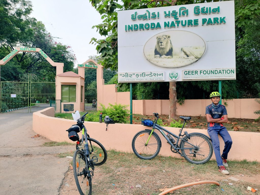 ankitkamdar45's tweet photo. Century🚴♂️ on #NationalSportsDay2021 @ Indroda Nature Park on @mybyk_in
#pedalforhealth
#cyclinglife #cycleyug #NationalSportsDay_2021 #nature #sundayvibes #goodmorning #instagood #TrendingNow #Trending #greenindiachallenge
#Explorers #DekhoApnaDesh #NewIndiaFitIndia https://t.co/JDlQmq9x3O