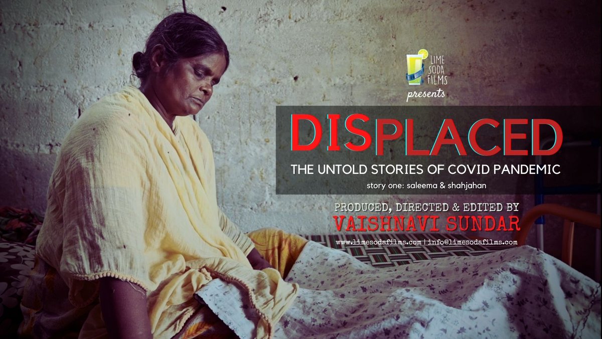 limesodafilms's tweet photo. This is the story of Saleema and Shahjahan. A bike accident during #lockdown sends the family through an unfortunate spiral of events.
#Displaced -an untold set of #pandemic stories the state & its people must take note of.
#COVID19 #limesodafilms
Watch: https://t.co/ihEKr7gFqy https://t.co/NL5ppEhskZ