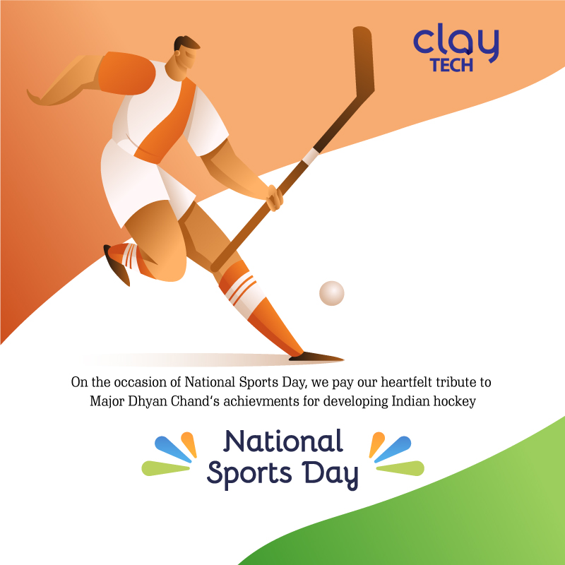 Claytechin's tweet photo. 🤩 On the occasion of National Sports Day, we pay our heartfelt tribute to Major Dhyan Chand’s achievments for developing Indian hockey. 🤩🤩National Sports Day!
#nationalsportsday #sportsday #sportsman #fitness #motivation #hockey #india #peace #happiness #enjoy #ClayTech https://t.co/osdRWjSJuK