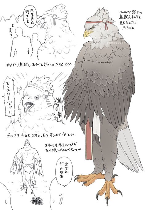 とてもどうでもいい鳥獣人考察メモ 
