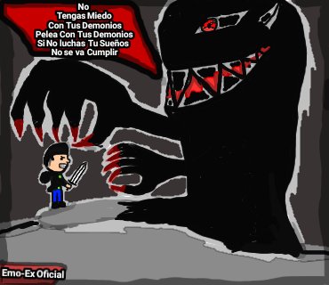 EmoExOficial1's tweet photo. { No Tengas Miedo Con Tus Demonios Pelea Con Demonios Si No luchas Tu Sueños No se va Cumplir 💪🗡️👹🌟 } ( @EmoExOficial1 )
#emoex #emo_ex #emo #ex #emos #otaku #otakus #gamer #youtuber #gemers #エモ #前者 #Zensha #ゲーマー #dibujo #dibujos #anime #arte #animado #dibujosan https://t.co/umOmQfEWZ2