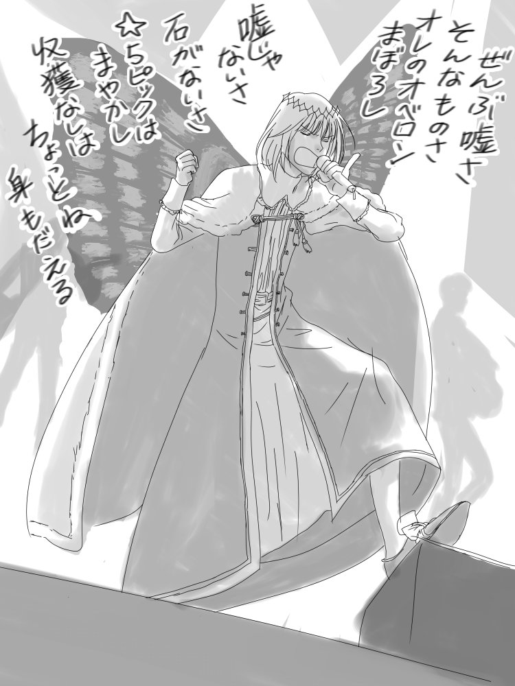 不覚…翅を背負うのを忘れていた。 
