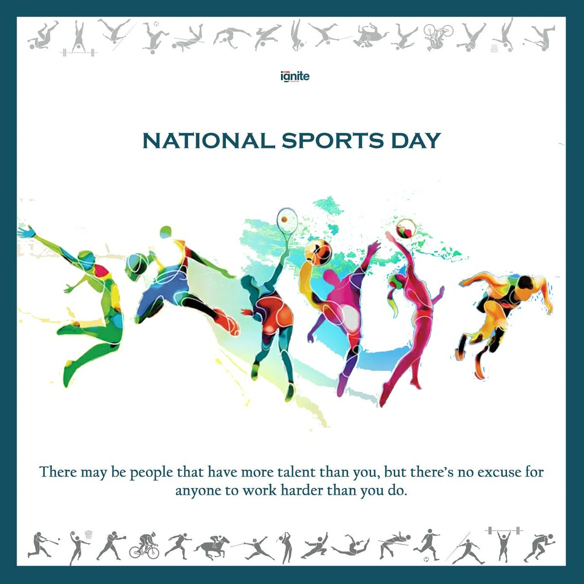 ignite_enter's tweet photo. On National Sports Day, greetings to all the sports enthusiasts and we salute the sports stars of India, who dedicate their lives to bringing glory to the nation. Happy National Sports Day!

#sportsday #Sports #SportOn #sportsphotography #sportsnews #sporty #sportsmanship https://t.co/3z6CdMMrfO