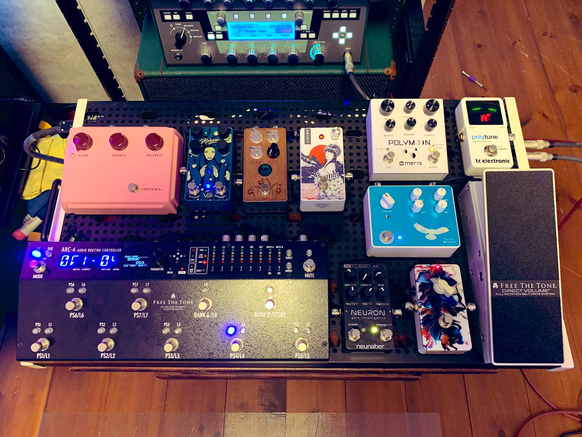 Gottsu52's tweet photo. 新しいエフェクターボード組み上がった!!
#エフェクターボード2021夏
#TempleAudio
#freethetone https://t.co/JGEY5DY5Us
