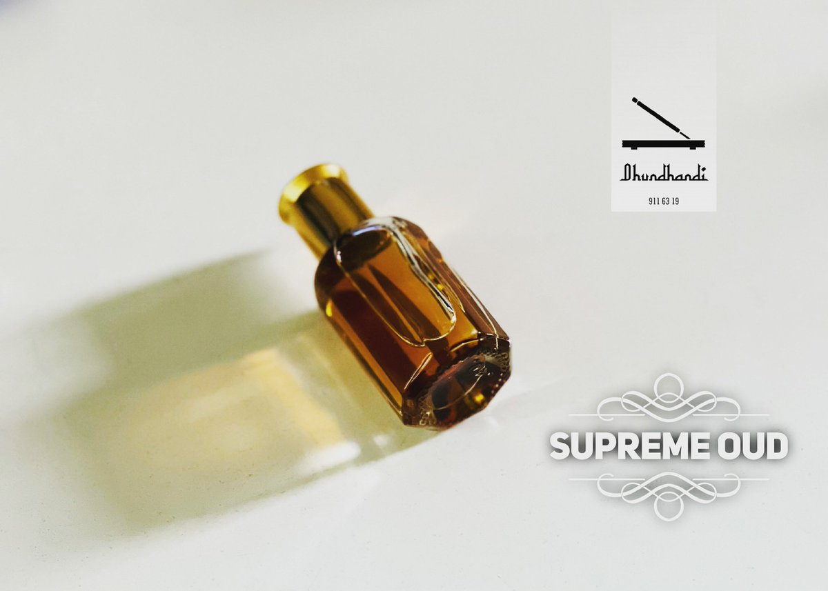 dhundhandi's tweet photo. Supreme Oud 
An Amber Woody fragrance for men.
Top notes are Cinnamon and Pink Pepper.
Middle note is Agarwood (Oud).
Base notes are Guaiac Wood and Vetiver.
Dhundhandi Online
☏911 6319 https://t.co/l0ClfEb9tF