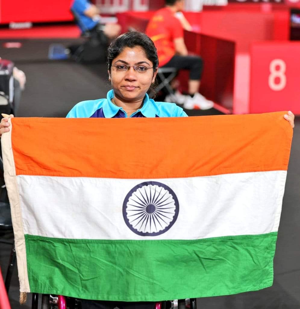 RakeshTiwariIFS's tweet photo. Inspiring! Congratulations #BhavinabenPatel for winning the #ParaOlympic Silver medal for India in table tennis. 🏓🥈
#paralympics #Cheer4India https://t.co/sVYAFd7dxj