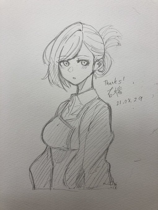 久々にアナログで描いたスケブの一部です、ラフくらいの時間しかなくてすみません 