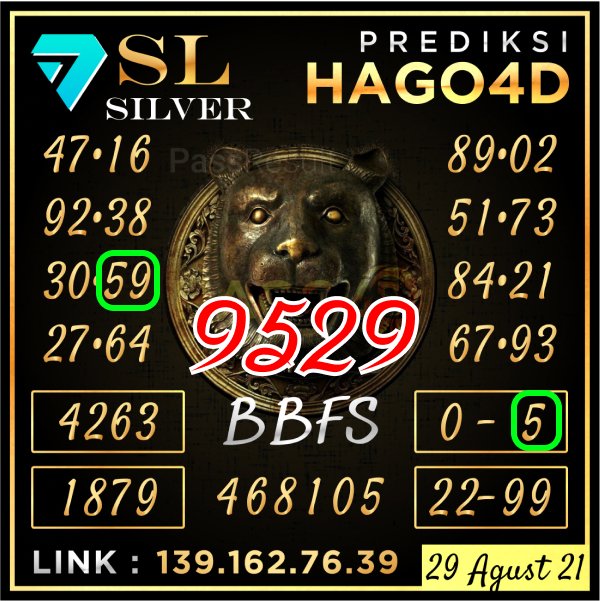 Hago4D's tweet photo. "Hasil Result Togel 7SevenLotto Silver 
>> 9529 <<
Minggu, 29 Aug 2021

Hago4D - Situs Togel Online Terpercaya di Indonesia

Jangan Lewatkan Bonus Terbaik di #Hago4D .net
• Bonus Deposit Pertama 10%
• Bonus Deposit Harian 5% https://t.co/XoXqtX4gtG