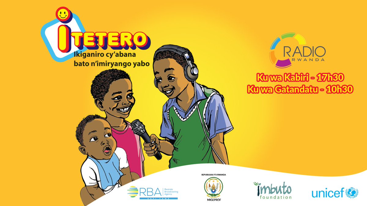 umukaranii's tweet photo. "Ikiganiro #ITETERO gifasha ababyeyi kumenya uburyo bukwiye kandi buboneye bwo kurera no gufasha abana gukura neza." #iteteroniishuri 

Hello guys, mumfashe mbone utu ducwa gahunda nuko tuzapasura tukanganya.🙏😂

Only like and retweet.🙏🙏🙏🤗 Here we go! Twimane umukarani.💪 https://t.co/2352GHZWvs