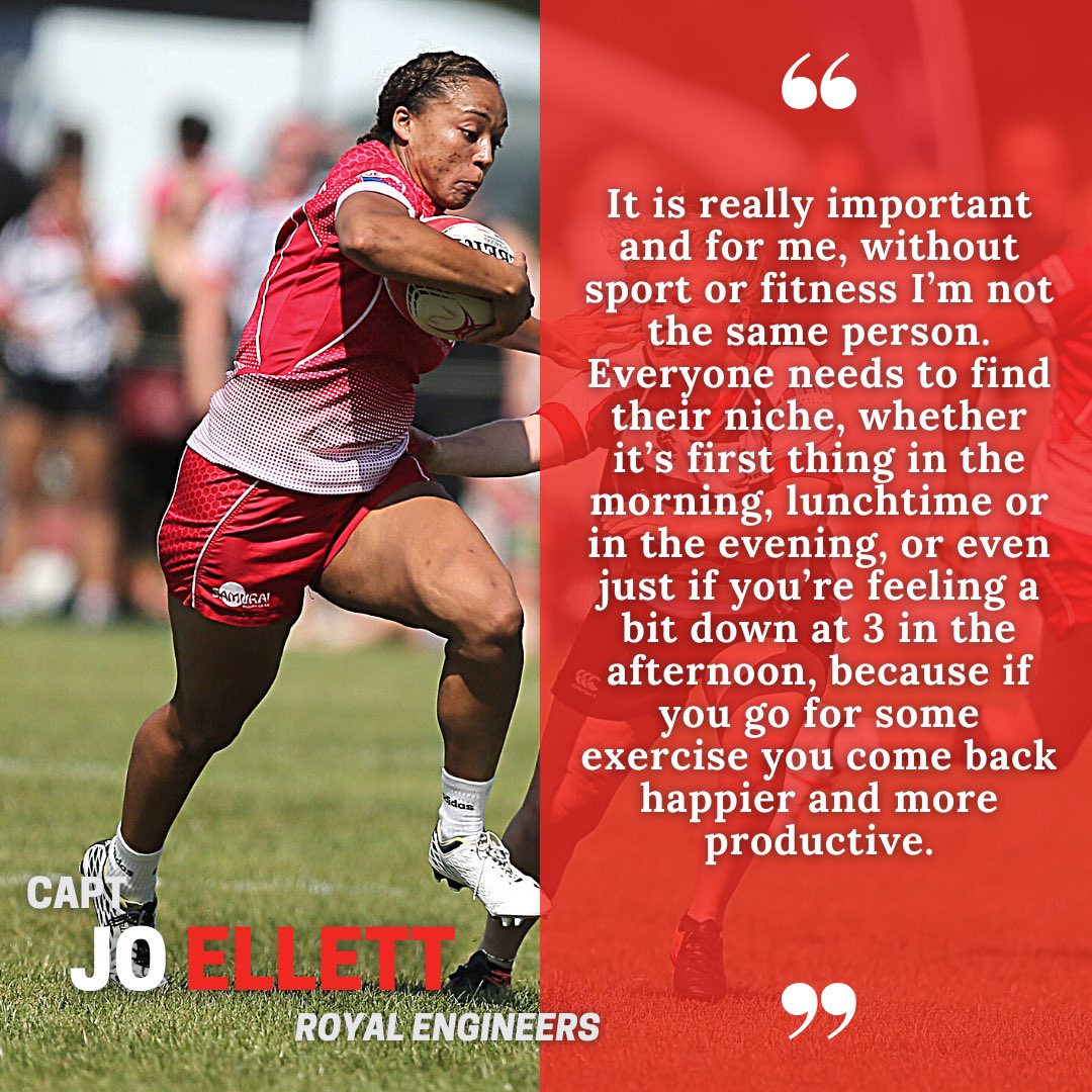 Army Rugby Union (@armyrugbyunion) on Twitter photo π| Sportβs at the heart of this soldiers life
Capt Jo Ellet, RE is representing the Army at Bournemouth 7s this weekend π
She is also a GB Bobsleigh Pilot π¬π§ & an advocate of the benefits of sport on mental & physical health πͺπ½
Read more β‘οΈ armyrugbyunion.org.uk/sports-at-the-β¦ π| Sportβs at the heart of this soldiers life
Capt Jo Ellet, RE is representing the Army at Bournemouth 7s this weekend π
She is also a GB Bobsleigh Pilot π¬π§ & an advocate of the benefits of sport on mental & physical health πͺπ½
Read more β‘οΈ armyrugbyunion.org.uk/sports-at-the-β¦