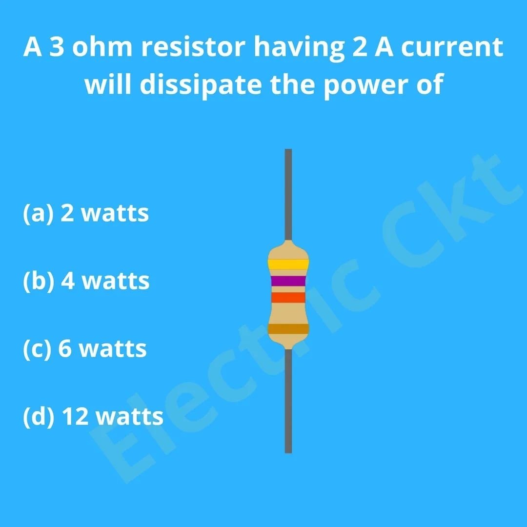 اختبار بسيط: إختر الإجابة الصحيحة.
#نشط_معلوماتك
#هندسة_كهربائية
