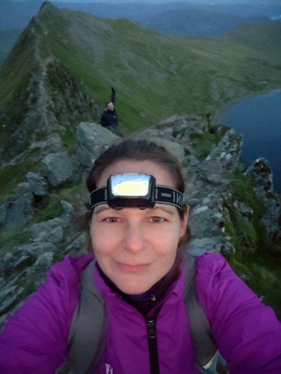 taurusmcfc's tweet photo. Striding edge in the dark was precarious but fun 😄#stridingedge #hellvellyn https://t.co/xXgH0jzwGK