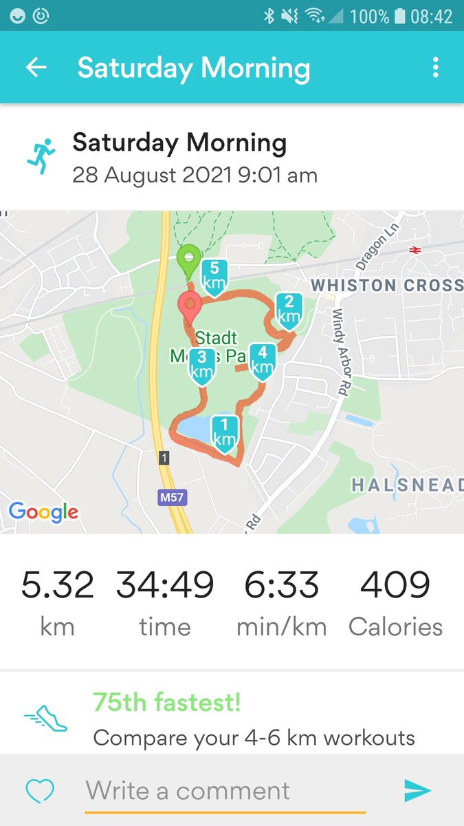 #AHPsActive 
Forgot to post my #parkrun yesterday...
To busy repointing the patio...