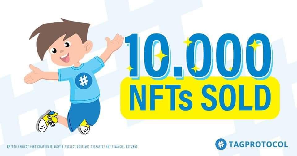 sonny1983's tweet image. Today was a good day! We did it! 10K #NFT’s sold! 

 #TAGProtocol