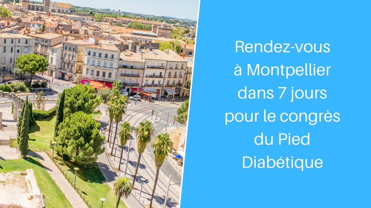 PiedDiabetique's tweet photo. 👉 J-7 avant le Congrès National du Pied Diabétique 2021 
RDV à partir du 07/10 au #Corum à #Montpellier.
Nous vous rappelons que l'entrée sera soumise à la présentation du pass sanitaire.
Consultez le #programme mis à jour : https://t.co/TwCh7CvCHV

#plaie #diabete #congrès https://t.co/50o0sTiBx8