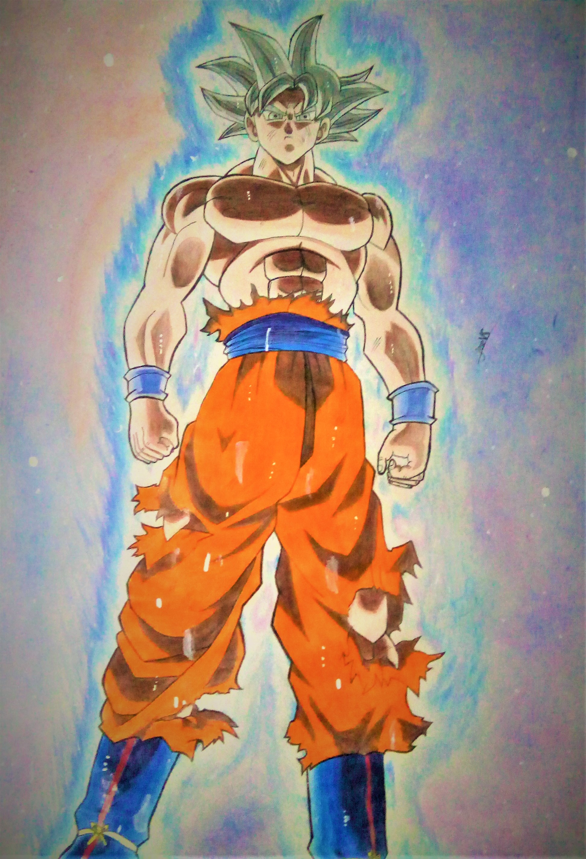 Drawing - Goku ultra instinct (Migatte no Gokui ) Dragon ball