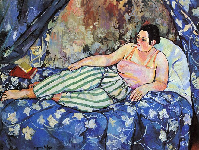 The Blue Room, 1923 by French artist Suzanne Valadon #WomensArt