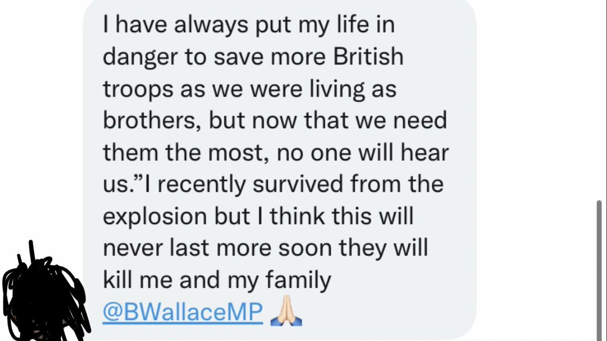 sima_kotecha's tweet photo. Woke up to this from former British interpreter .. #thoseleftbehind #Afghanistan https://t.co/FbR5SUocji