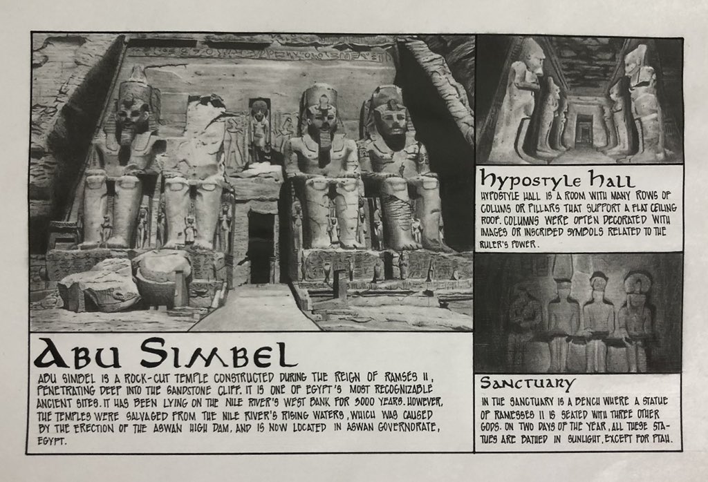 geneilhoemina's tweet photo. MOST UNFORGETTABLE PLATE: HoA 1: Egyptian Architecture, Abu Simbel 

#IgniteTheSpARCH
#DORICxUAPSATeamBuilding2021 https://t.co/dBl1qPnX4g
