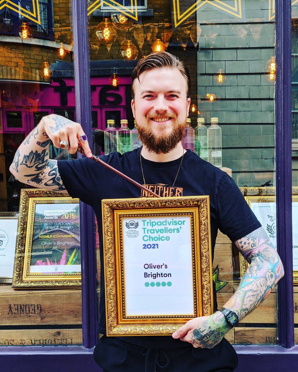 oliversbrighton's tweet photo. Before opening my shop I had never won an award before in my life... Now, here is my 11th award! 🏆

#brighton #harrypotter #potterhead https://t.co/uUHp0mVDeY