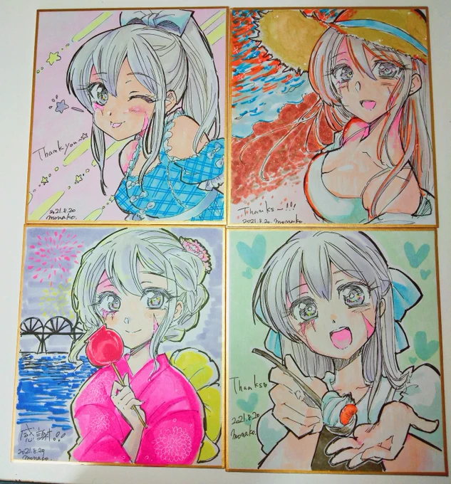 以上です!皆さんありがとうございました~~~!次回もやると思うのでぜひ是非~~~!!🙌🙌🤩
(おまけ   線画、下描 ) 