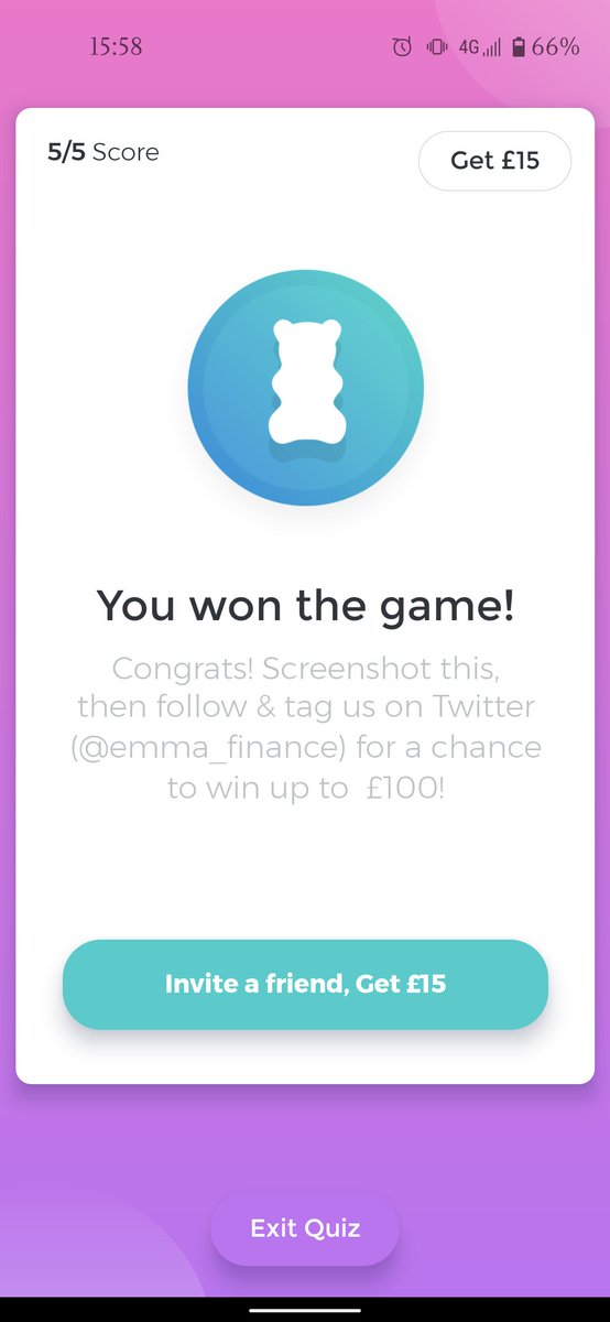 AngMasella's tweet photo. I won! Try @emma_finance to manage your coins :) https://t.co/leLevJXqAO
