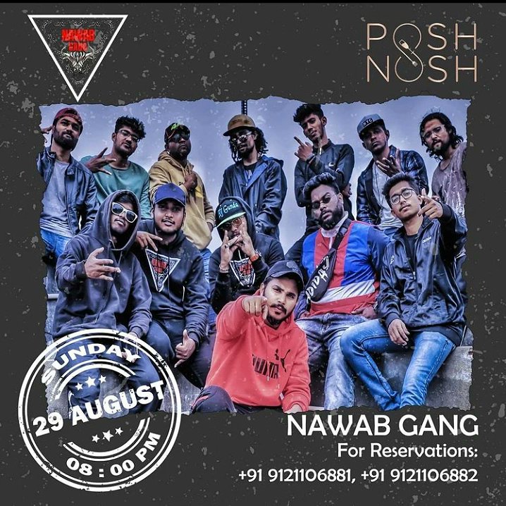 LGhunda's tweet photo. Performing live tonight with @nawab_gang at #poshnosh

8pm /walk in free 
🤘❤🔥💯

Come us n have a great weekend 💯💪

#hyderbadhiphop #urduhiphop
#Teluguhiphop #nawabgang #lillghunda #2021warriors https://t.co/ohxcoCwYcn