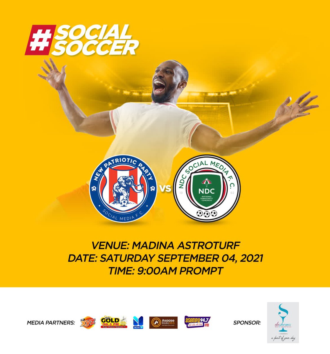 DigitalTeamGH's tweet photo. It’s going to be fun! Do not miss. #SocialSoccer https://t.co/ta4Ys9Nknk