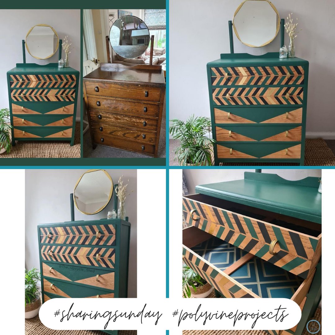 Polyvine's tweet photo. How stunning is this upcycle of this dresser by The Upcycle Shed ?
All protected with Polyvine decorator's varnish in dead flat! 🙌
#polyvine #polyvineprojects #polyvineproducts #polyvinepeople #sharingsunday #polyvinedecoratorsvarnish #upcycling #furniturerestoration https://t.co/lcHEAXicuU