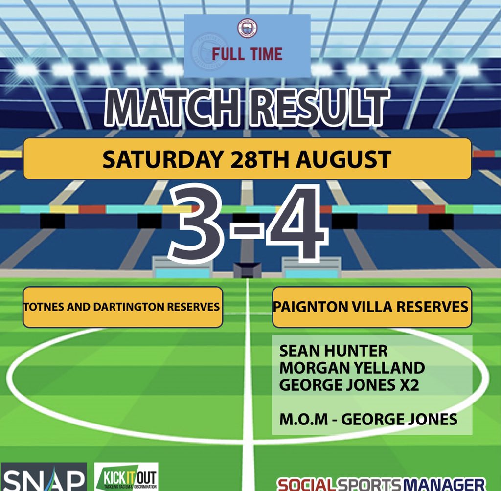 Great result for the reserves yesterday in the final pre season friendly before next weeks opening league games of the season ⚽️

Find out what Manager Sam Cogger had to say after the game on our Facebook page