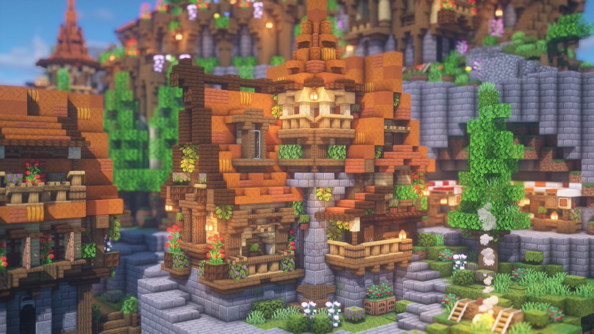 マイクラ建築の参考集め用垢 Ry Hunwari Twitter