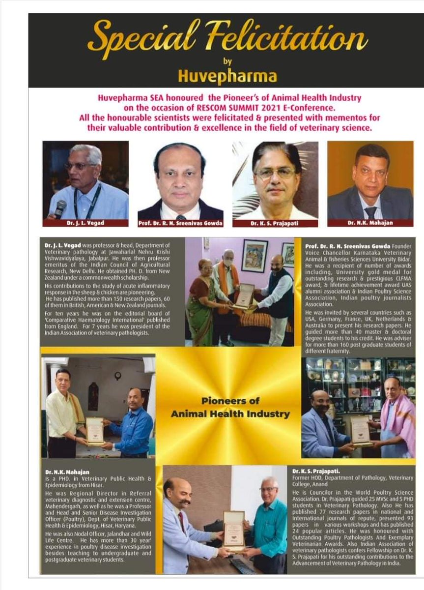 magcorptycoons's tweet photo. The Managing Director of Huvepharma SEA Mr O P Singh talks to the Editor of the magazine Chandran Iyer on the sidelines of RESCOM Summit 2021. 

The summit prompted a discussion on how to make food production more effective, given the current limitations. 
#RescomSummit2021 https://t.co/mFLcFDFSSD
